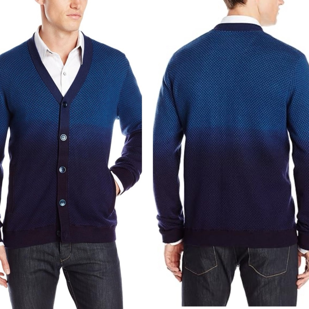 Robert Graham 2 Tone Classic Fit Men’s Sweater Cardigan Size Small